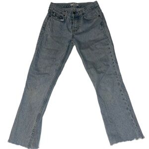 GRLFRND Tatum Jeans Women’s 23 Button Fly Raw Hem